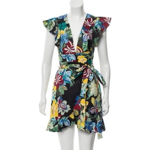 Alexis floral print mini dress